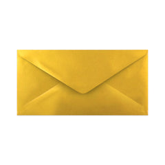 Envelope dourado metálico 110x220 mm (DL)