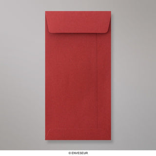 Envelope vermelho vertical 220x110 mm (DL)