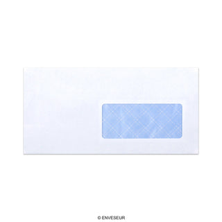 Envelope branco com janela 110x220 mm (DL)