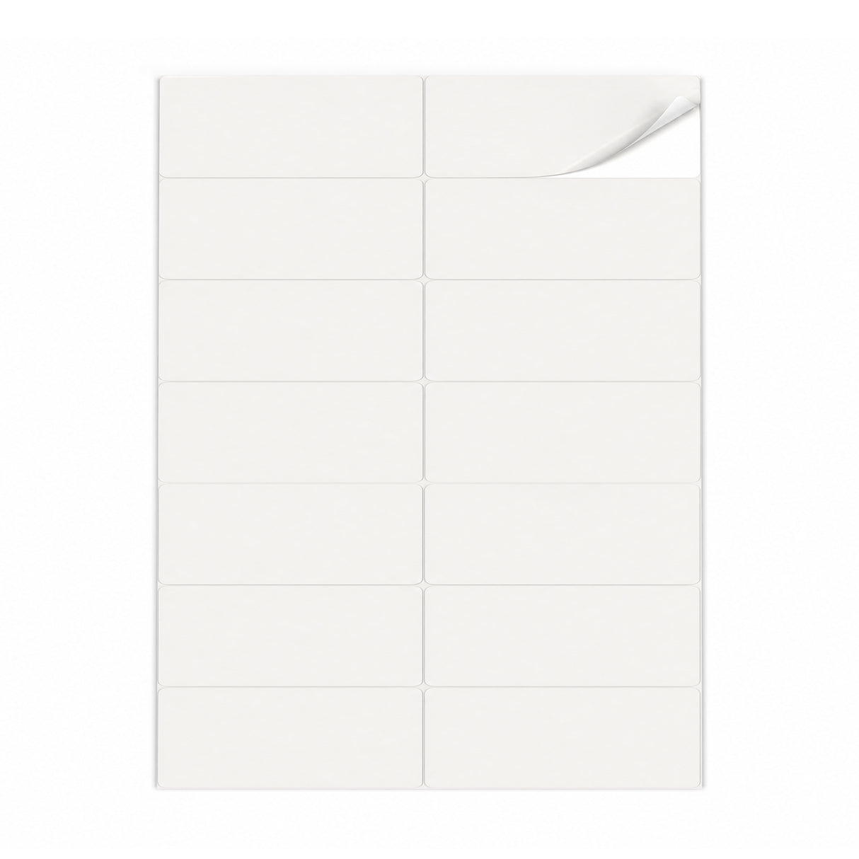 Packs de etiquetas brancas M - 100 folhas
