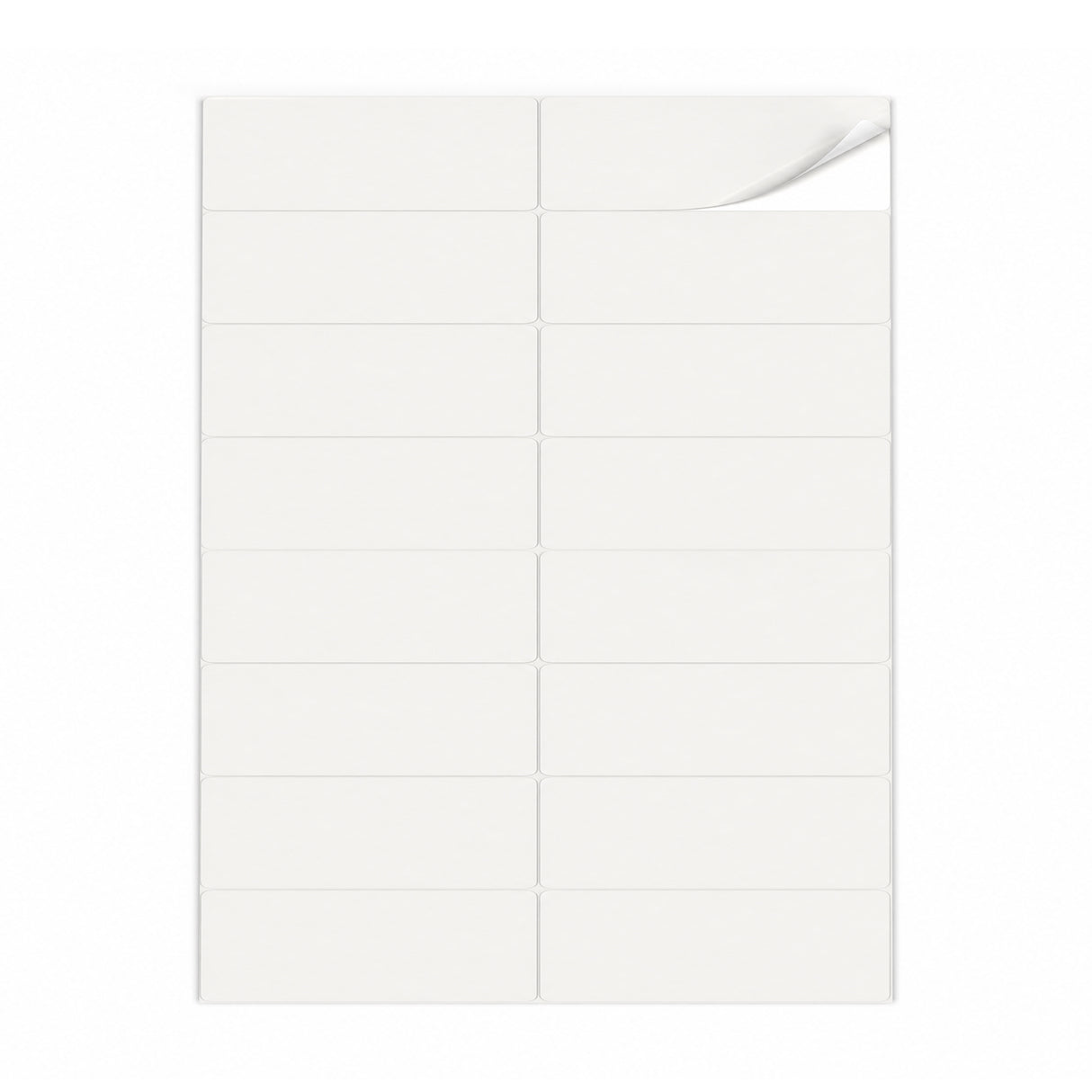 Packs de etiquetas brancas M - 100 folhas