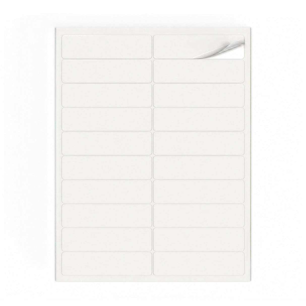 Packs de etiquetas brancas S - 100 folhas