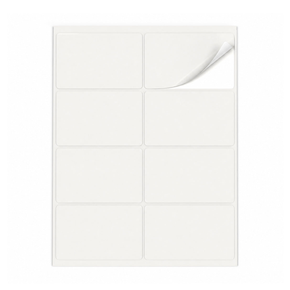 Packs de etiquetas brancas ML - 100 folhas