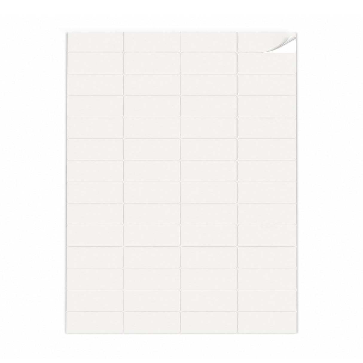 Packs de etiquetas brancas XS - 100 folhas