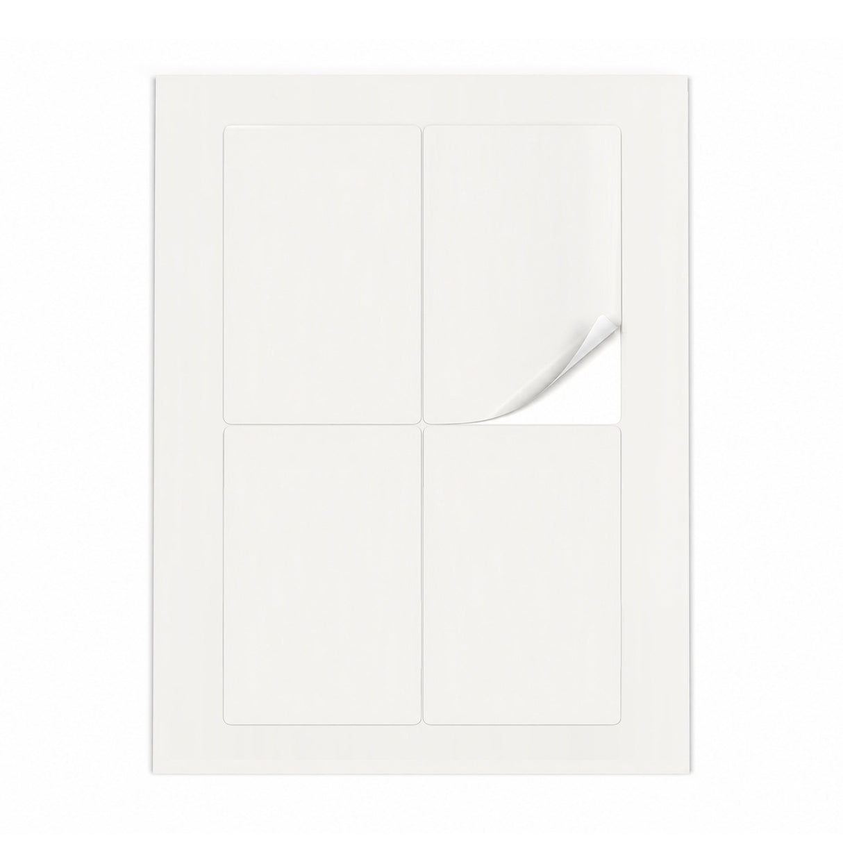 Packs de etiquetas brancas ML - 100 folhas