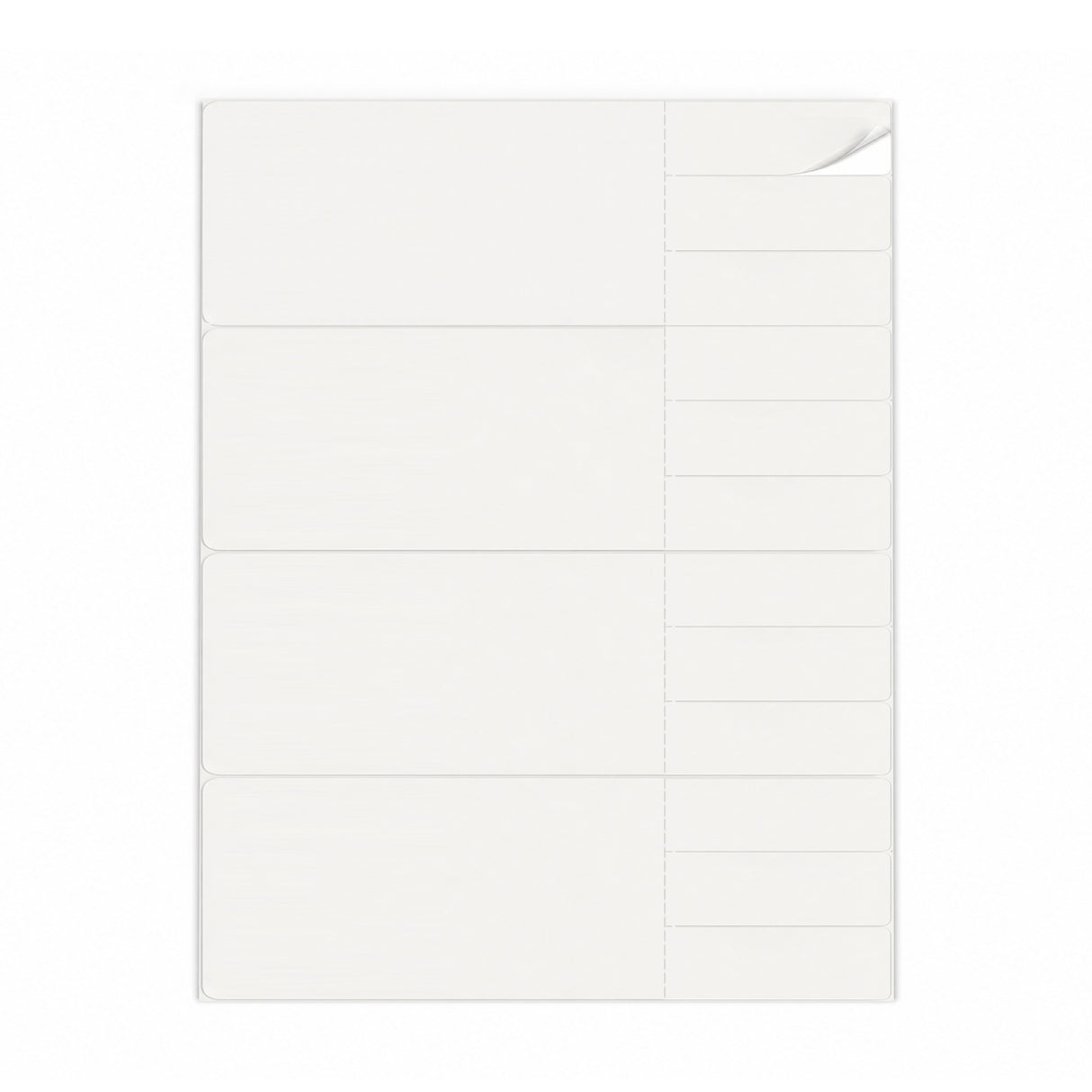 Packs de etiquetas brancas L - 100 folhas