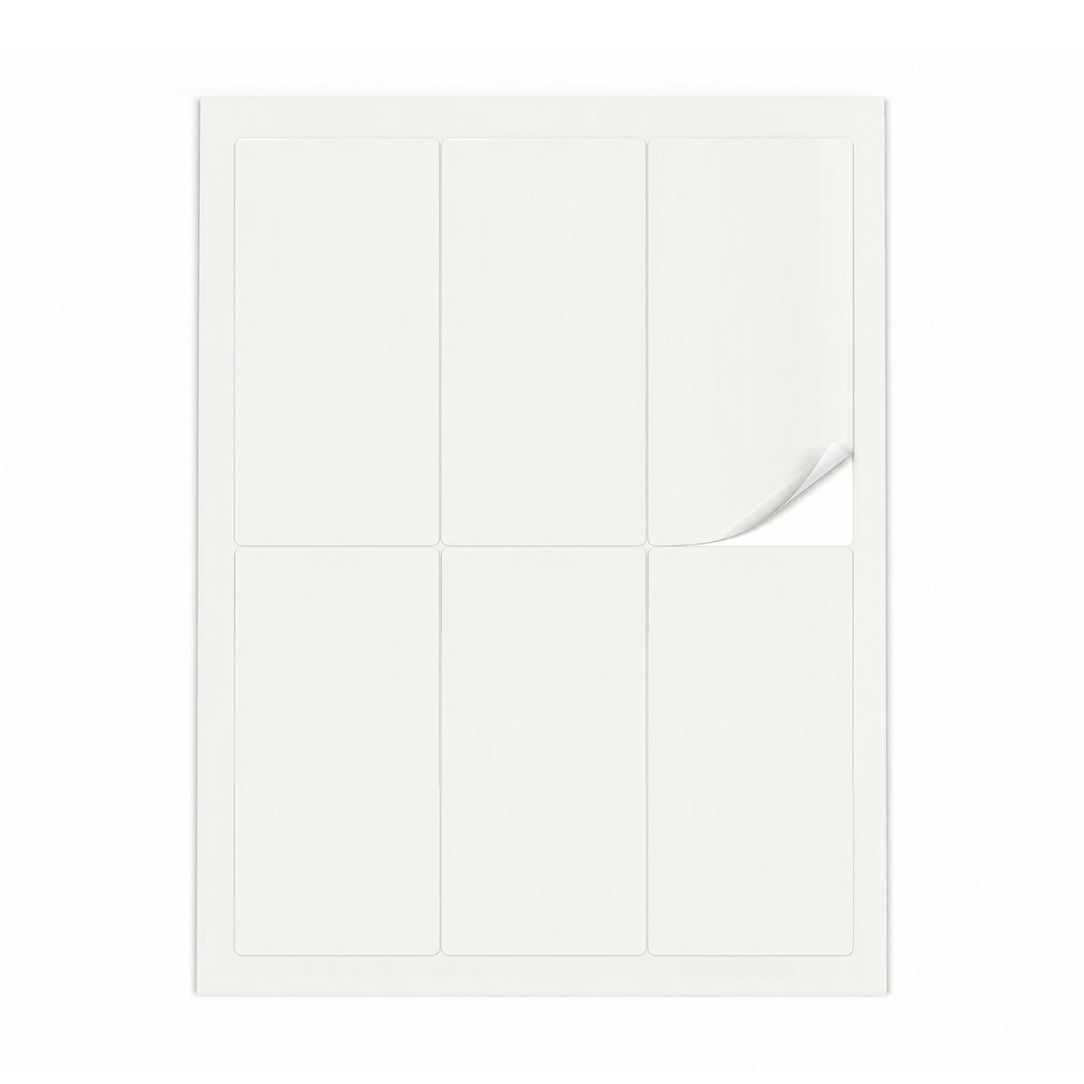 Packs de etiquetas brancas ML - 100 folhas
