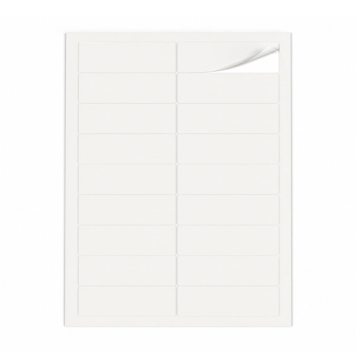 Packs de etiquetas brancas S - 100 folhas