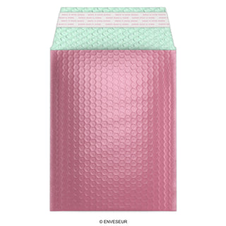 Envelopes almofadados com bolha metálica brilhante