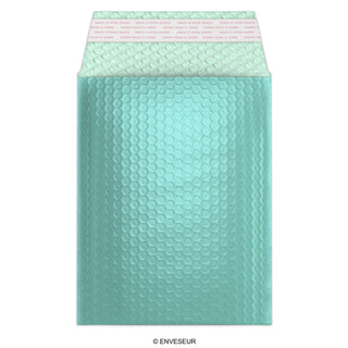 Envelopes almofadados com bolha metálica brilhante