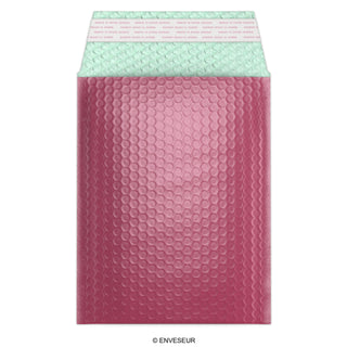 Envelopes almofadados com bolha metálica brilhante