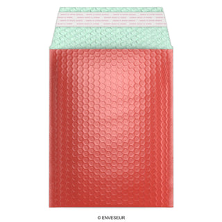 Envelopes almofadados com bolha metálica brilhante