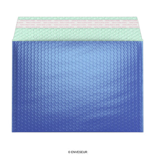 Envelopes almofadados com bolha metálica brilhante