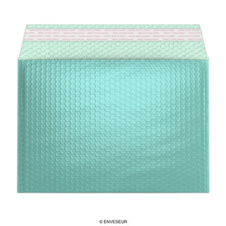 Envelopes almofadados com bolha metálica brilhante