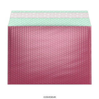 Envelopes almofadados com bolha metálica brilhante