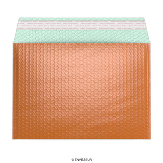 Envelopes almofadados com bolha metálica brilhante