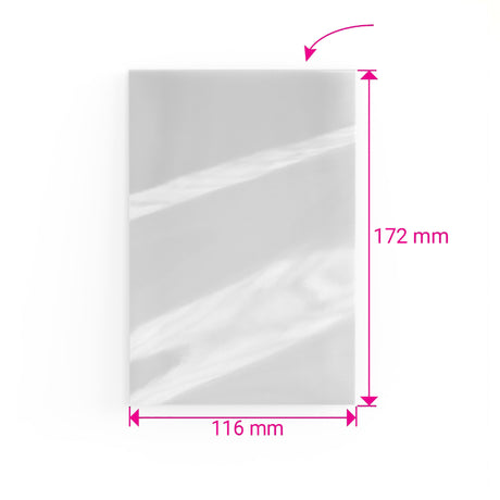 Sacos de celofan sem fecho