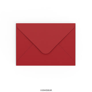Envelope vermelho escuro 125x175 mm