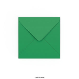 Envelope verde escuro 130x130 mm