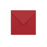 Envelope vermelho escuro 130x130 mm