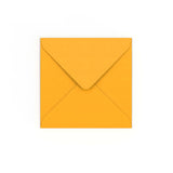 Envelope amarelo mostarda 130x130 mm