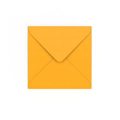 Envelope amarelo mostarda 130x130 mm