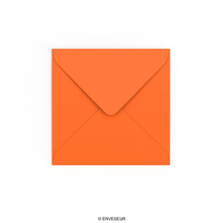 Envelope laranja 130x130 mm