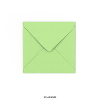 Envelope verde pastel 130x130 mm