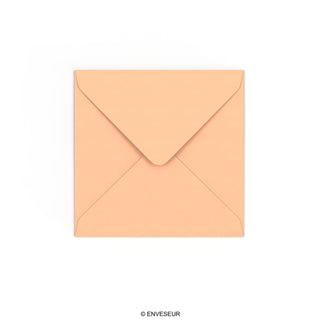 Envelope rosa salmão 130x130 mm