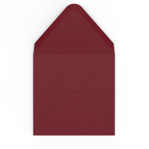 Envelopes cor de bordeaux