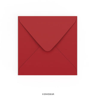 Envelope vermelho escuro 155x155 mm