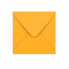Envelope amarelo mostarda 155x155 mm