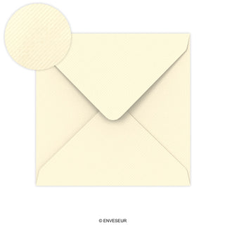 Envelope marfim vergê 155x155 mm