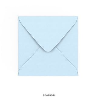Envelope azul pastel 155x155 mm