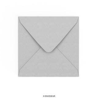 Envelope cinza pastel 155x155 mm