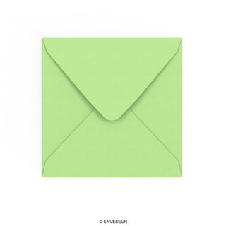 Envelope verde pastel 155x155 mm