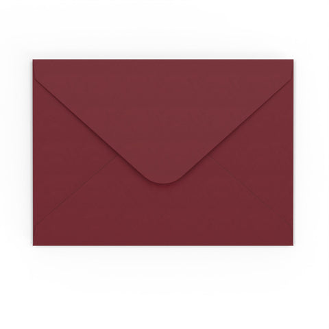 Envelopes cor de bordeaux