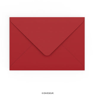 Envelope vermelho escuro 162x229 mm (C5)