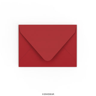 Envelope vermelho escuro 82x113 mm (C7)