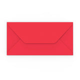 Envelope vermelho escuro 110x220 mm (DL)