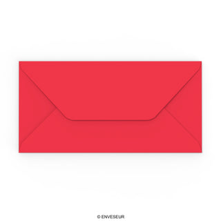 Envelope vermelho escuro 110x220 mm (DL)