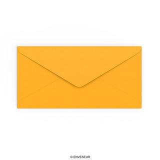 Envelope amarelo mostarda 110x220 mm (DL)