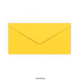 Envelope amarelo 110x220 mm (DL)
