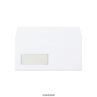 Envelope branco com janela 110x220 mm (DL)