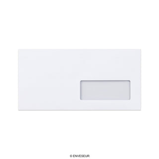 Envelope branco com janela 110x220 mm (DL)