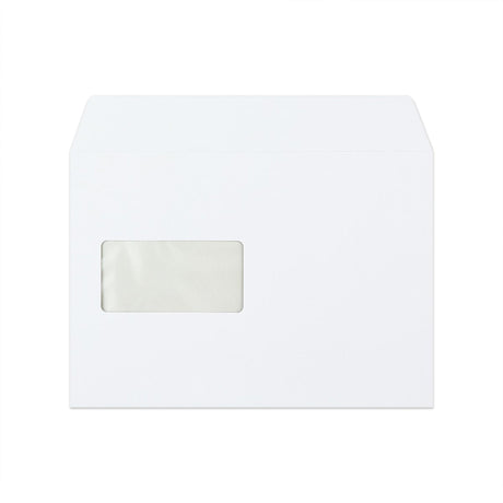 Envelope branco com janela 162x229 mm (C5)
