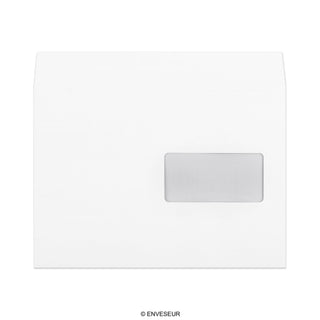 Envelope branco com janela 162x229 mm (C5)