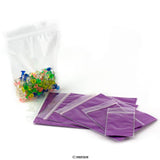 Saco de plástico transparente com fecho zip