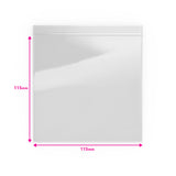 Saco de plástico transparente com fecho zip