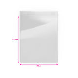 Saco de plástico transparente com fecho zip